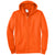 Port & Company Men's Safety Orange Essential Fleece Full-Zip Hooded Sweatshirt