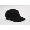 Pacific Headwear Black Unstructured Adjustable Washed Cotton Cap