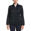 Perry Ellis Women's Caviar Black Fulll-Zip Puffer Jacket