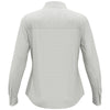 Perry Ellis Women's Classic Navy/White Mini Grid Woven Shirt