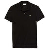 Lacoste Women's Black Short Sleeve Classic Fit Soft Cotton Petit Pique Polo Shirt