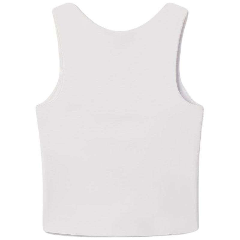 UNRL Women's White Performa Fitted Tank