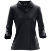 Stormtech Women's Black Eclipse H2X-Dry Pique Long Sleeve Polo