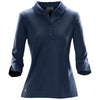 Stormtech Women's Navy Eclipse H2X-Dry Pique Long Sleeve Polo