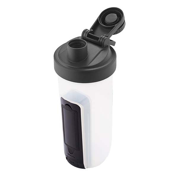Primeline Black 20 oz. Shaker Fitness Bottle with Bluetooth Earbuds