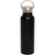 Primeline Black 20 oz. Vacuum Insulated Bottle with Bamboo Lid