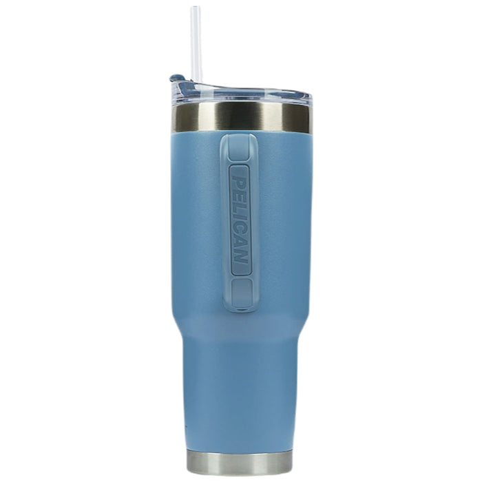 Pelican Blue Porter 40 oz. Recycled Double Wall Stainless Steel Travel Tumbler