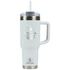 Pelican White Porter 40 oz. Recycled Double Wall Stainless Steel Travel Tumbler