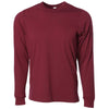 Independent Trading Co. Unisex Maroon Long Sleeve Special Blend T-Shirt