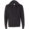 Independent Trading Co. Men's Black Baja Stripe French Terry Hooded Full-Zip Sweatshirt