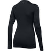 Under Armour Women's Black ColdGear Fitted L/S Crew