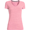 Under Armour Women's Chaos Pink UA Charged Cotton Undeniable S/S V-Neck