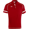 Under Armour Men's Red/White Dominance Polo