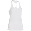 Under Armour Women's White UA Fly-By Stretch Mesh Tank