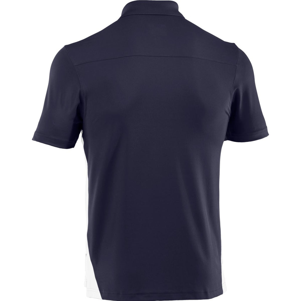 Under Armour Men's Midnight Navy/White Colorblock Polo