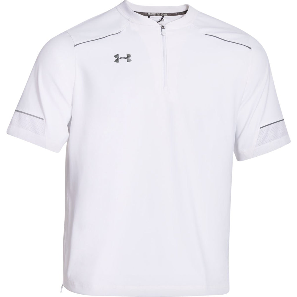 Under Armour Men's White Team Ultimate S/S Cage Jacket