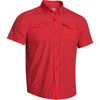 Under Armour Men's Red Iso-Chill Flats Guide S/S Shirt