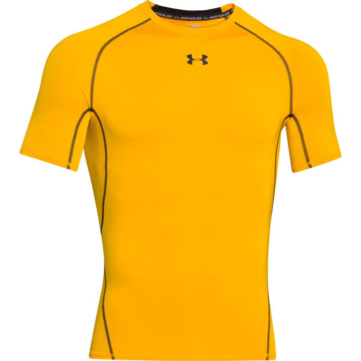 Under Armour Men's Yellow HeatGear Armour S/S Compression Shirt