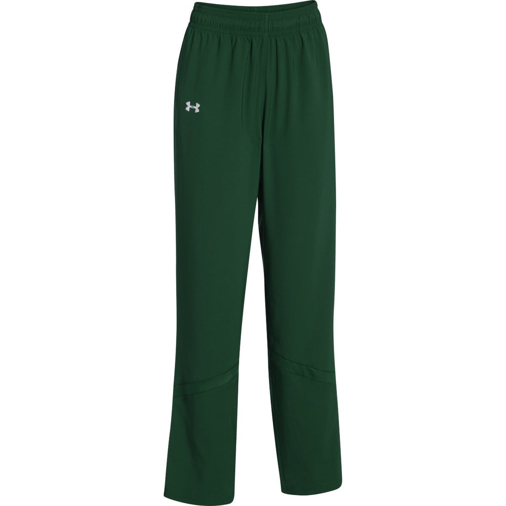 Under Armour Women's Green Pre-Game Woven Pant