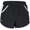 Under Armour Women's Black-White-Reflective Fly By Short
