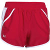 Under Armour Women's Red/White/Reflective Fly By Short