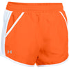 Under Armour Women's Orange-White-Reflective Fly By Short