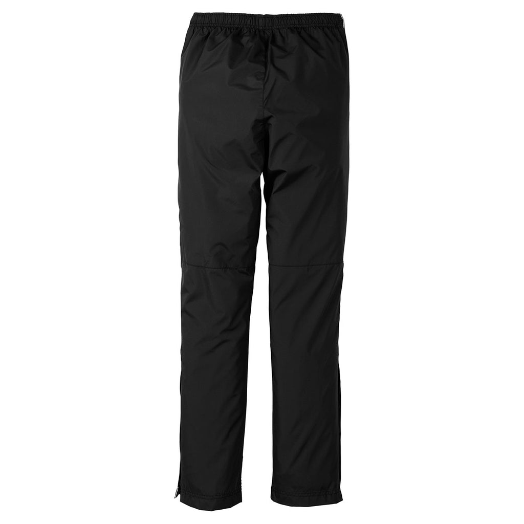 SportTek Men's Black/ White Piped Wind Pant