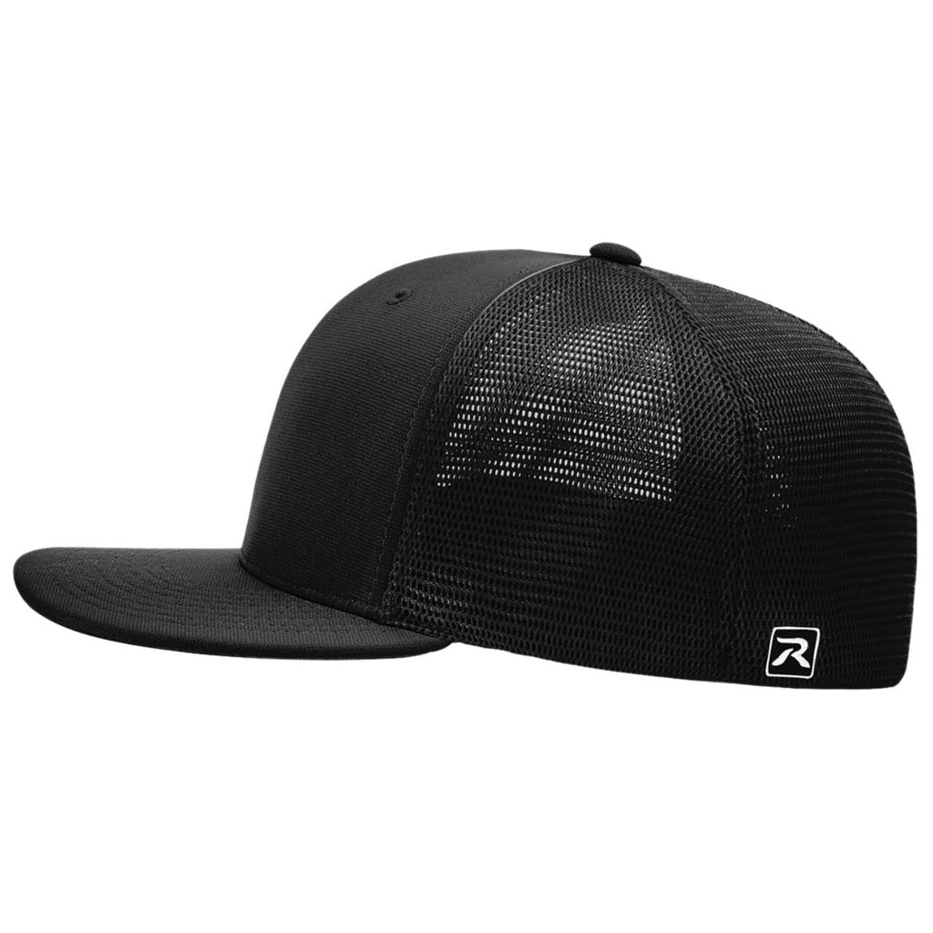 Richardson Black Solid Pulse Mesh R-Flex Hat