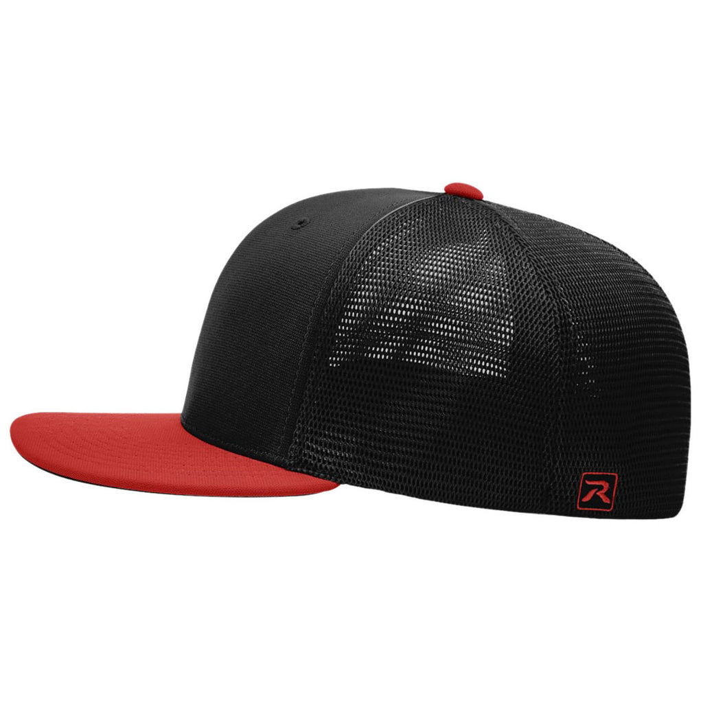 Richardson Black/Red Combination Pulse Mesh R-Flex Hat