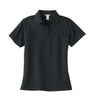 Page and Tuttle Women's Black Pique Polo