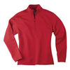 Page and Tuttle Women's Classic Red Pin Dot Quarter Zip