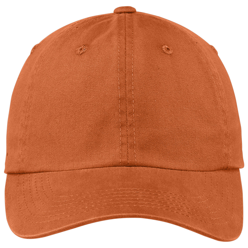 Port Authority Cooked Carrot Garment Washed Cap