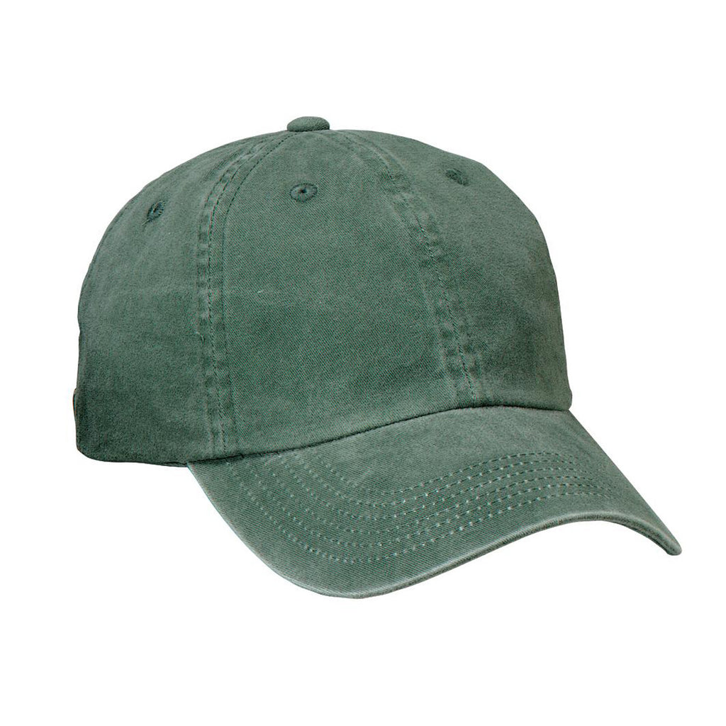 Port Authority Green Garment Washed Cap