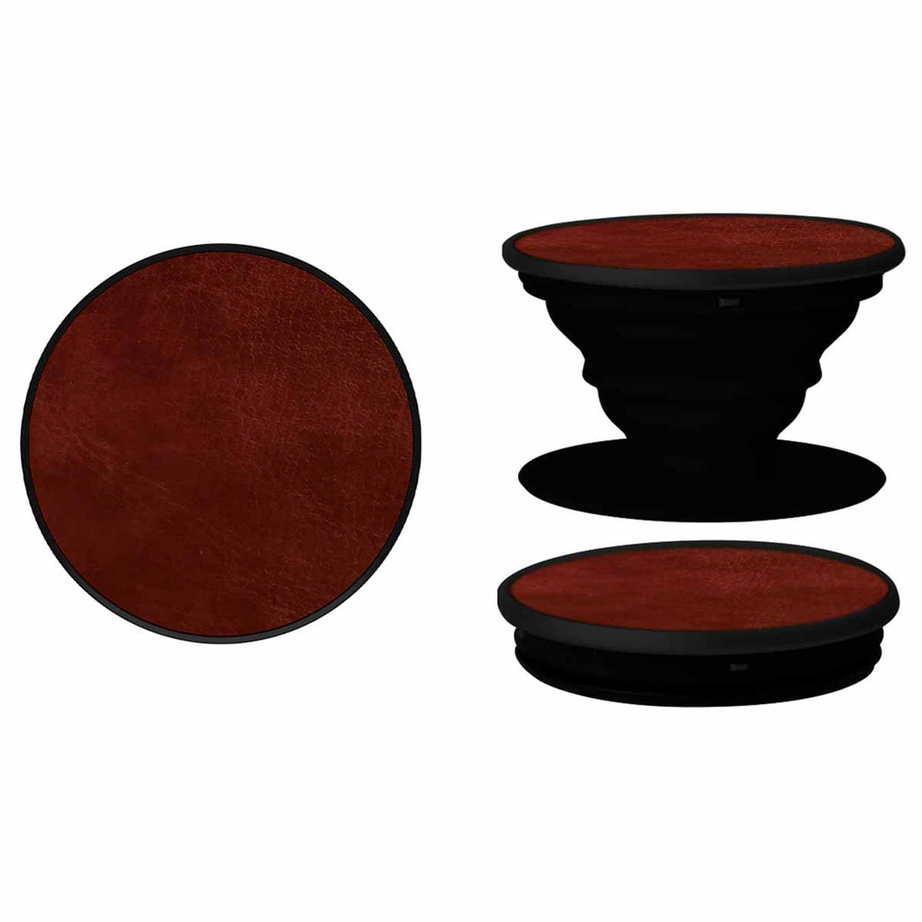 PopSockets Brown Vegan Leather Grip Phone Holder
