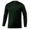 BAW Men's Dark Green Loose Fit Cool Tek Long Sleeve T-Shirt