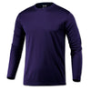 BAW Men's Purple Loose Fit Cool Tek Long Sleeve T-Shirt