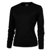 BAW Women's Black Loose Fit Cool Tek Long Sleeve T-Shirt