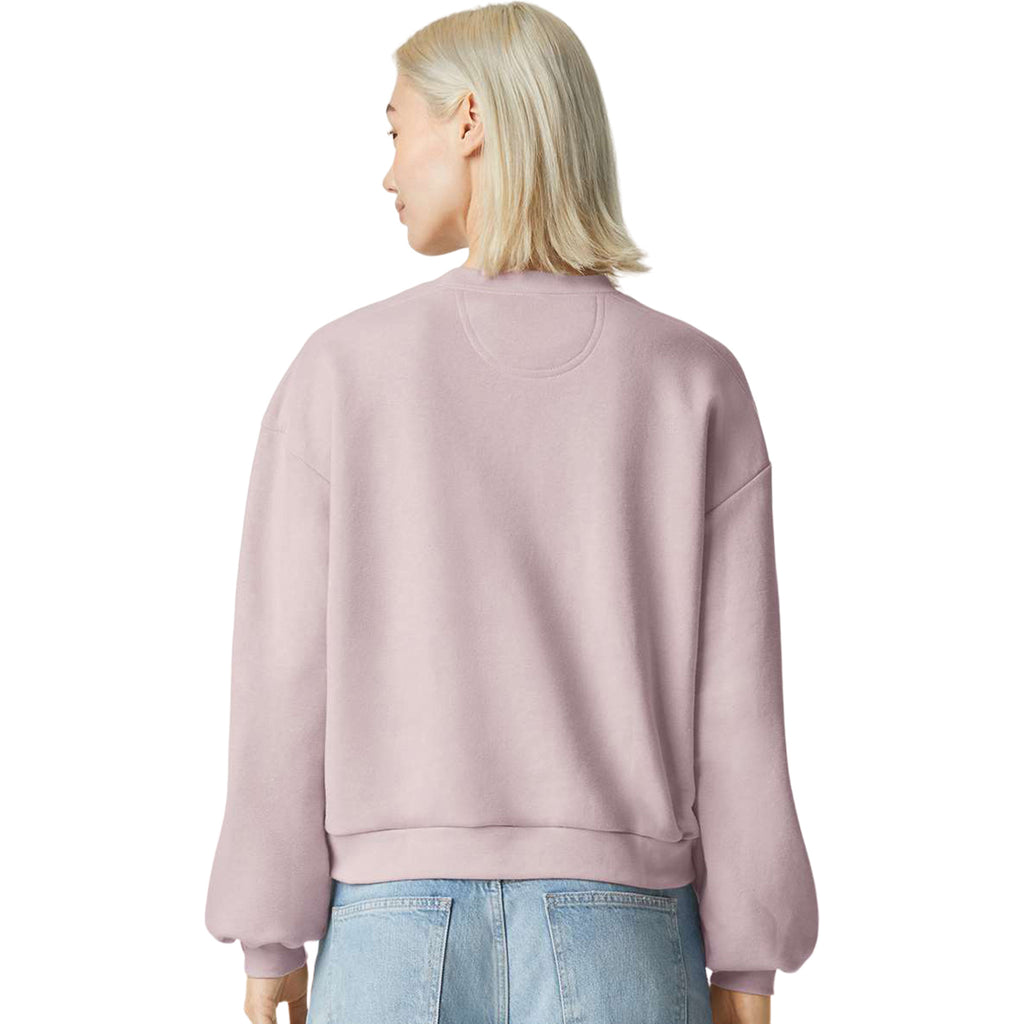American Apparel Women's Blush ReFlex Fleece Crewneck Sweatshirt
