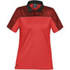 Stormtech Women's Bright Red/Black Heather Silverback H2X-Dry Polo