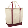 Red House Maroon/Natural Medium Heavyweight Canvas Tote