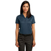 Red House Women's Insignia Blue Contrast Stitch Performance Pique Polo