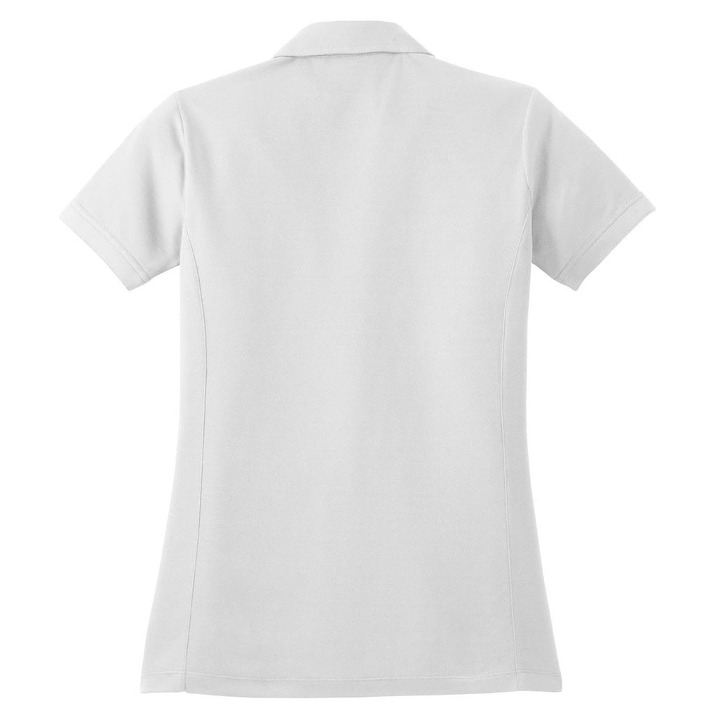 Red House Women's White Contrast Stitch Performance Pique Polo