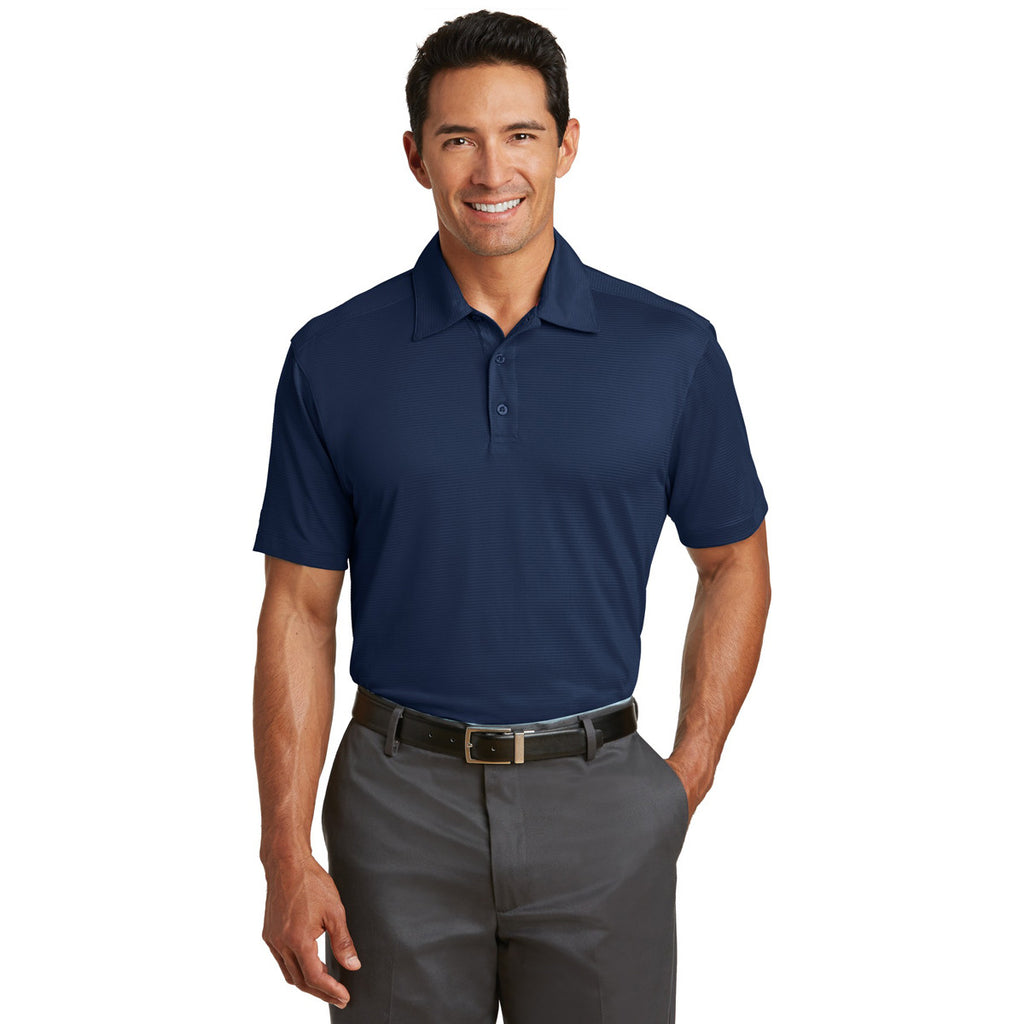 Red House Men's Dress Blue Navy Ottoman Performance Polo