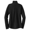 Red House Women's Black Sweater Fleece Full-Zip Jacket