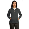 Red House Women's Grey Heather Sweater Fleece Full-Zip Jacket