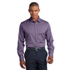 Red House Men's Purple Dusk Slim Fit Non-Iron Pinpoint Oxford Shirt
