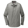 Red House Men's Charcoal Slim Fit Pinpoint Oxford Non-Iron Shirt