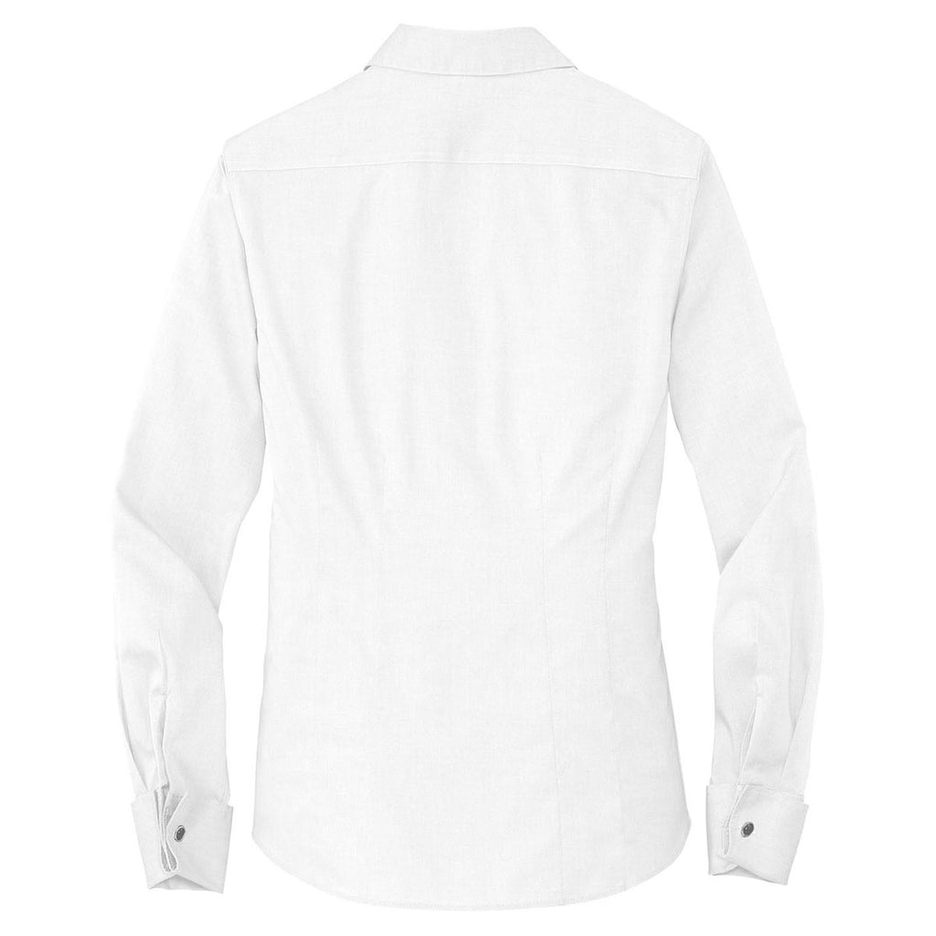 Red House Women's White French Cuff Non-Iron Pinpoint Oxford Shirt