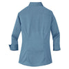 Red House Women's Teal Blue 3/4-Sleeve Nailhead Non-Iron Shirt