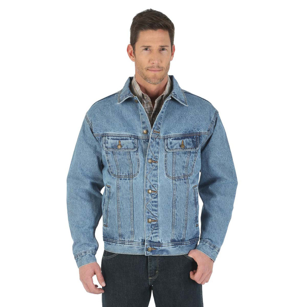 Wrangler Men's Light Blue Rugged Wear Denim Jacket